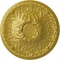 Ekena Millwork Tristan Ceiling Medallion (Fits Canopies up to 6 1/4"), Hand-Painted Rich Gold, 32 3/8"OD x 3 1/2"P CM32TNRGS - alternate 1